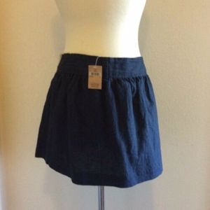 NEW Hollister Navy Blue Mini Skirt ((Size 9))